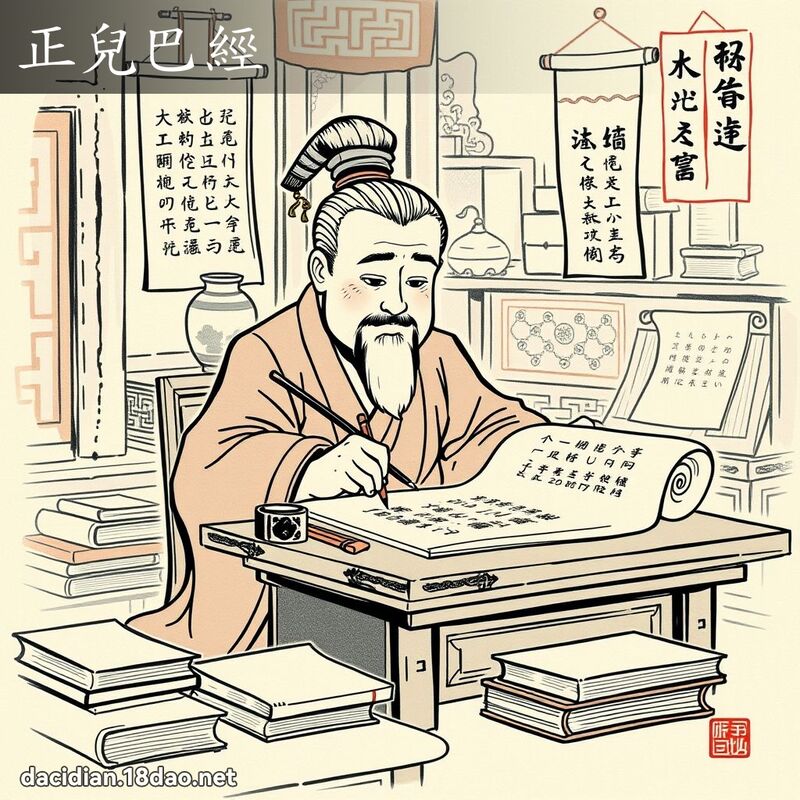 正儿巴经 配图