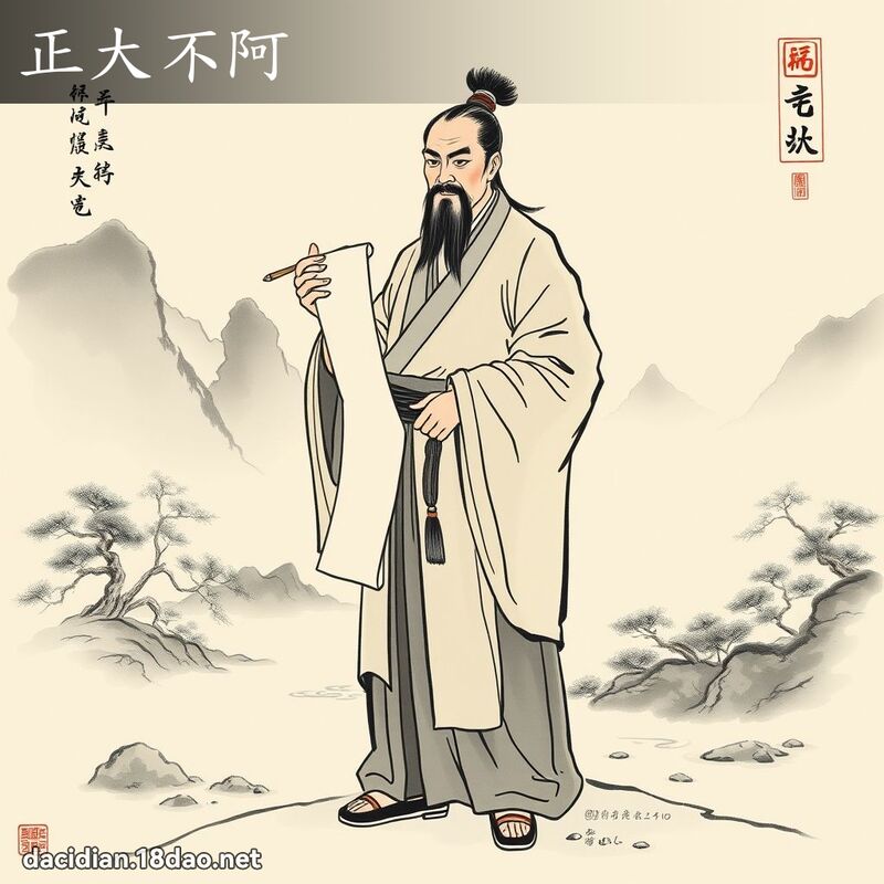 正大不阿 配图
