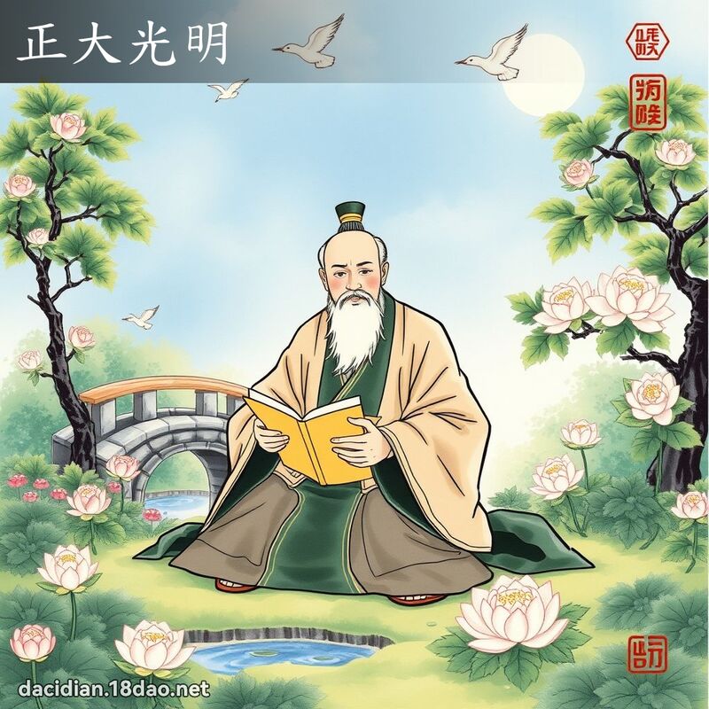 正大光明 配图