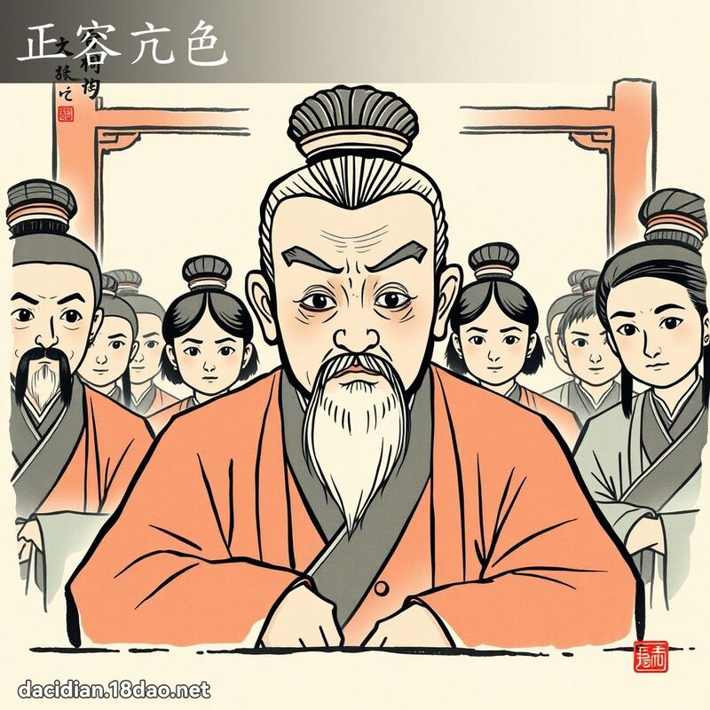 正容亢色 配图