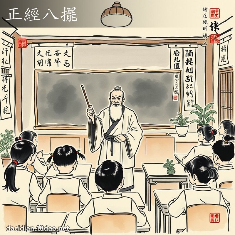 正经八摆 配图