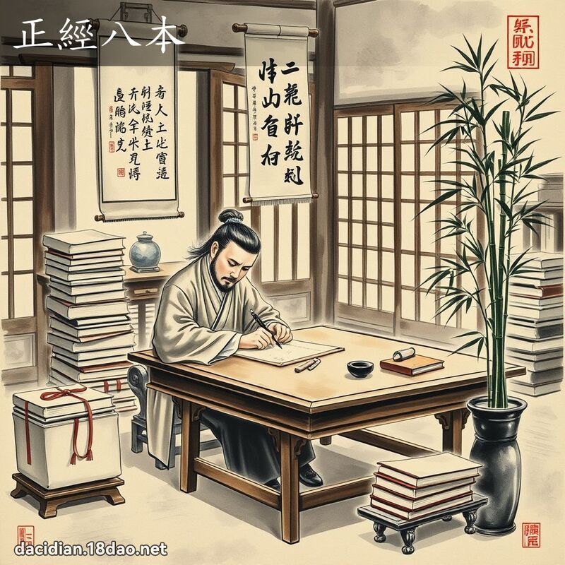 正经八本 配图
