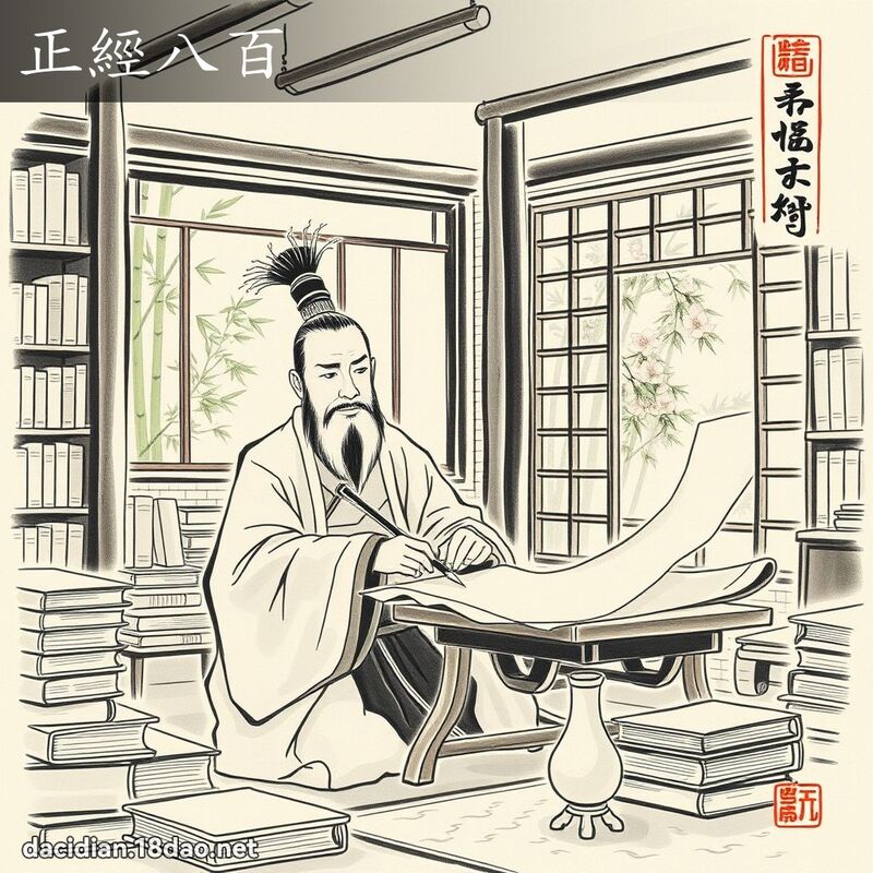 正经八百 配图