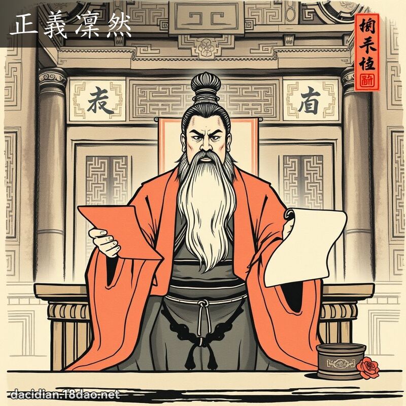 正义凛然 配图