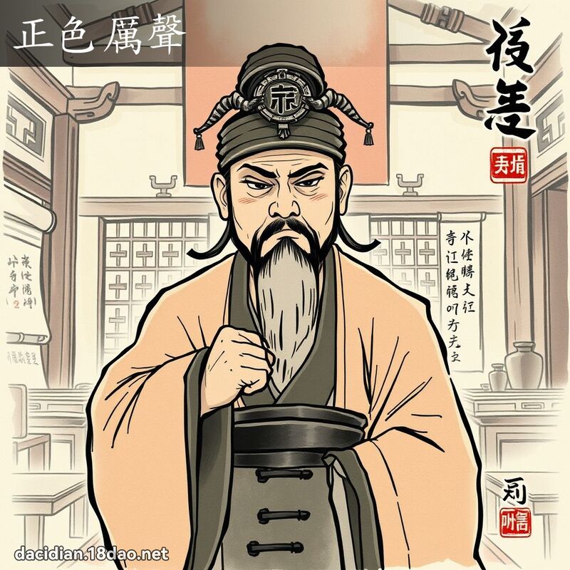 正色厉声 配图