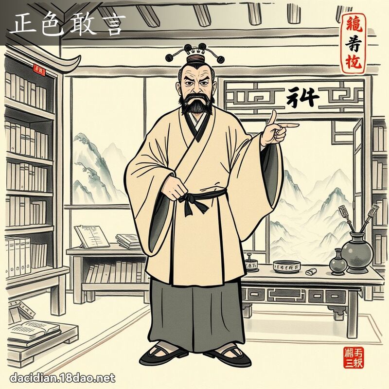 正色敢言 配图