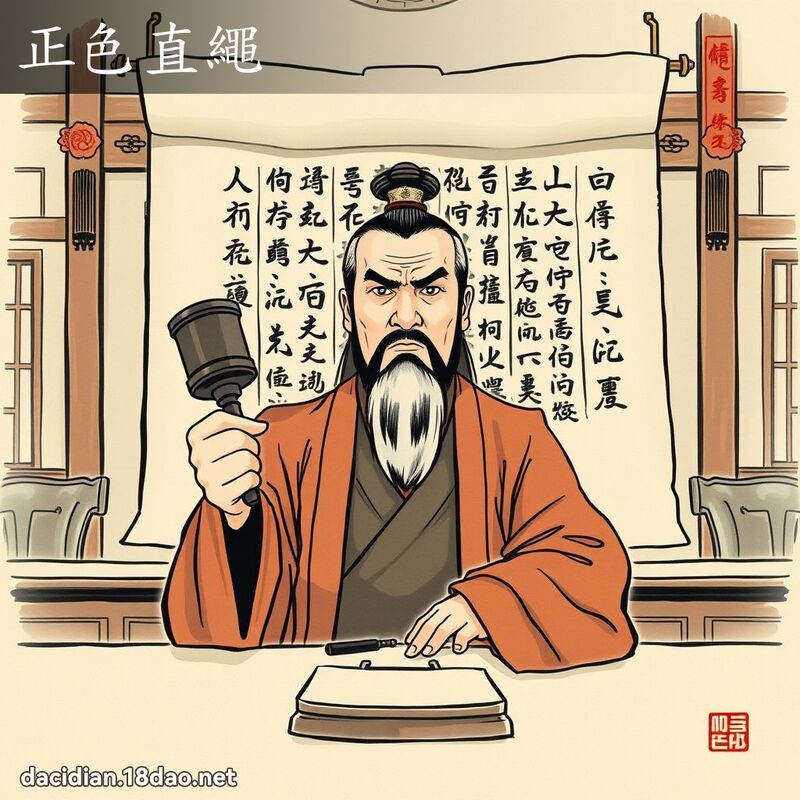 正色直绳 配图