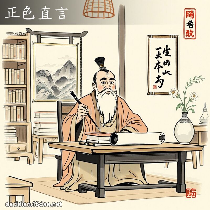 正色直言 配图