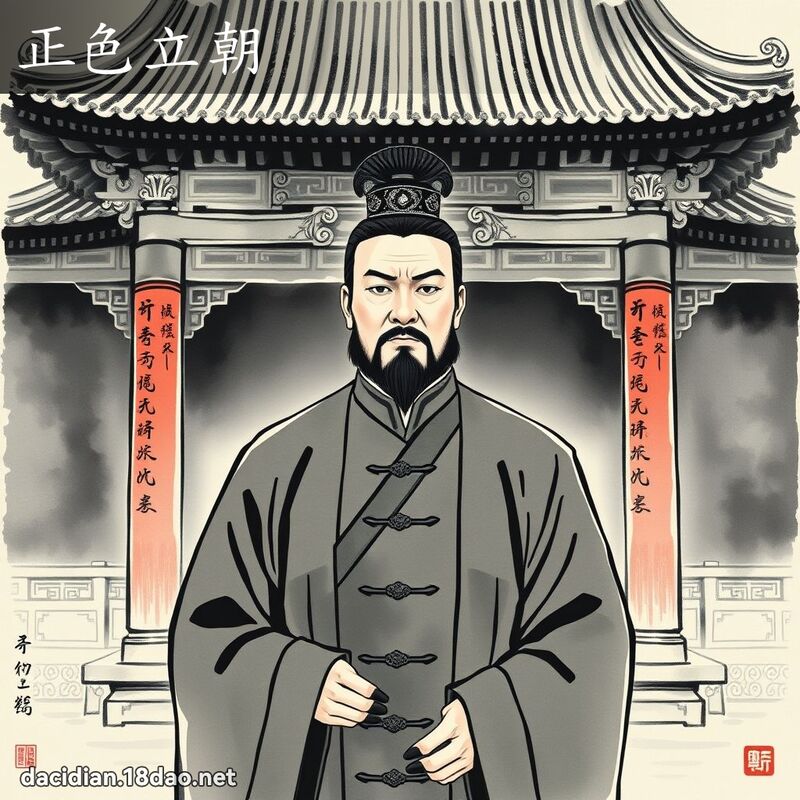 正色立朝 配图