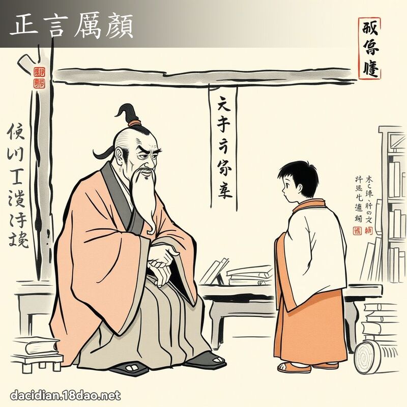 正言厉顏 配图