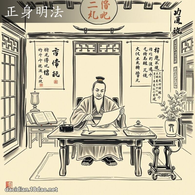 正身明法 配图