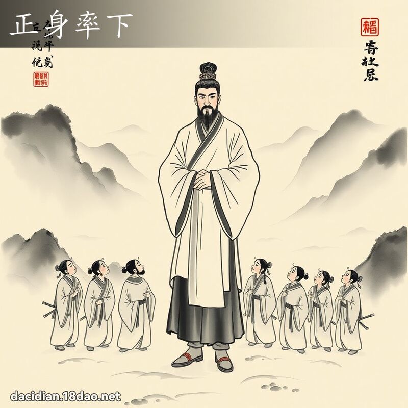 正身率下 配图