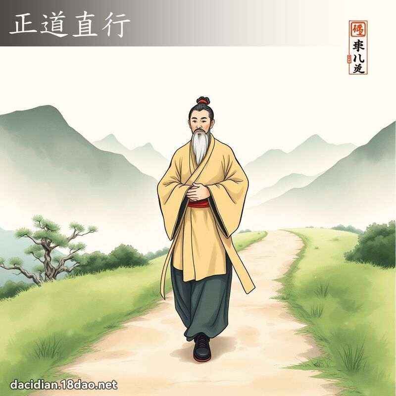 正道直行 配图