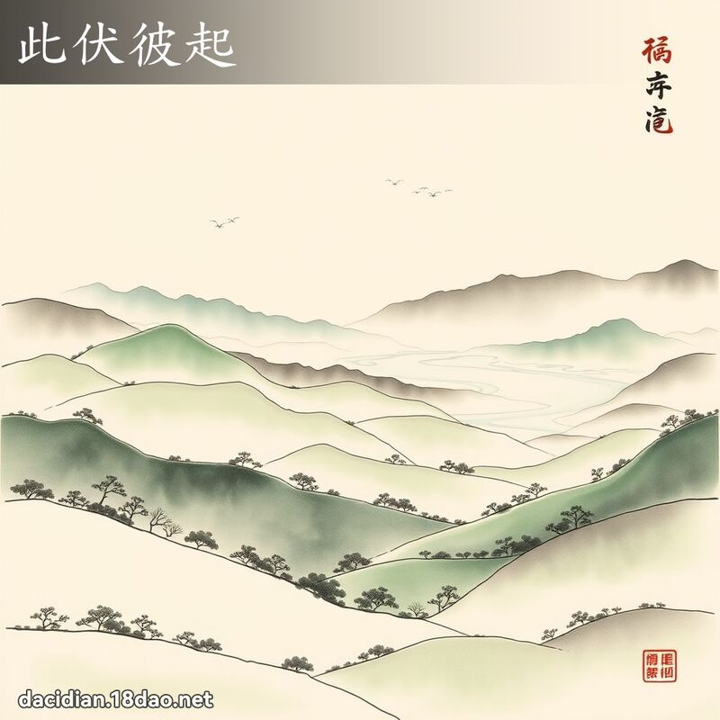此伏彼起 配图