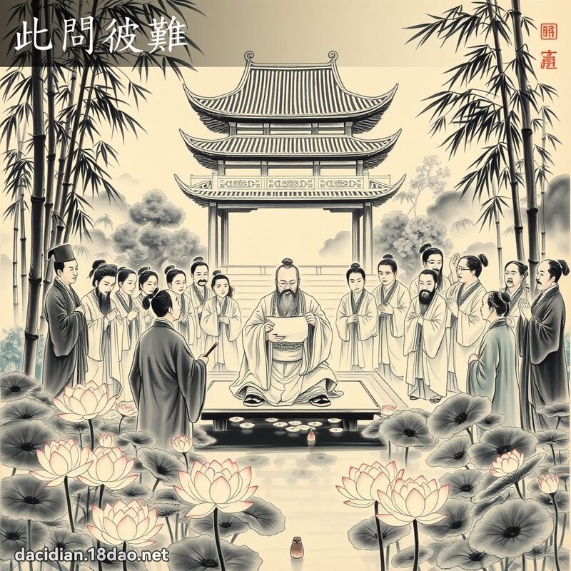 此问彼难 配图