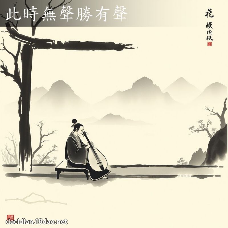 此时无声胜有声 配图