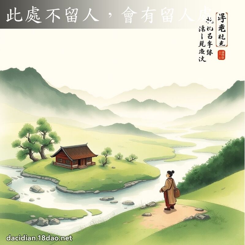此处不留人,会有留人处 配图