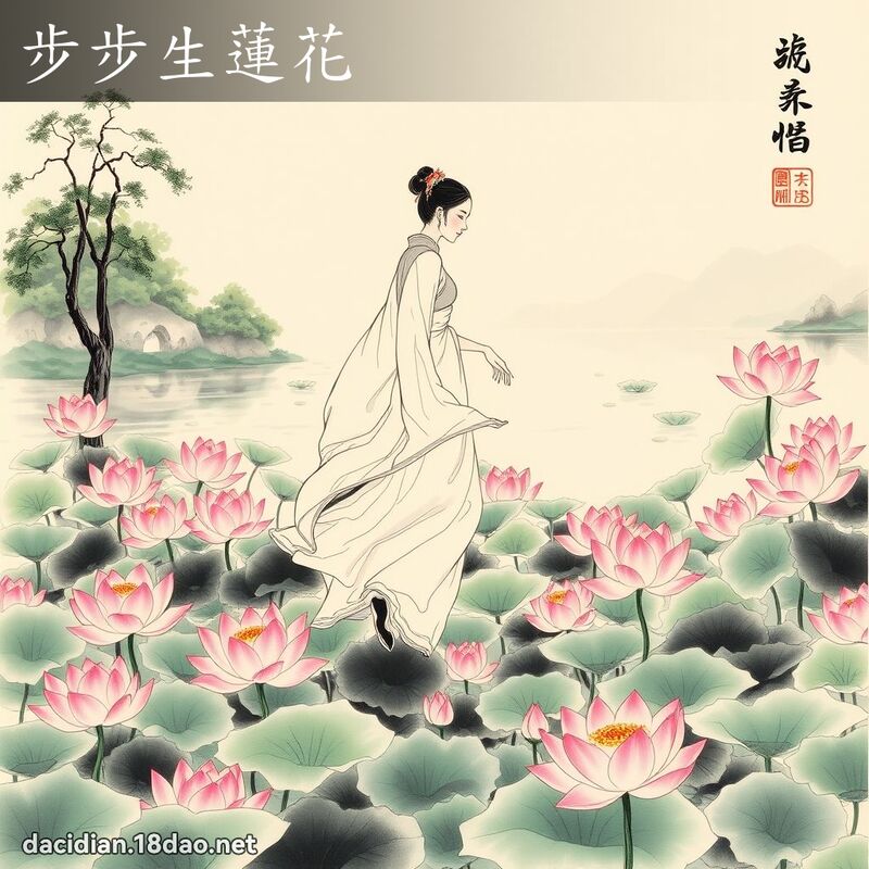 步步生莲花 配图