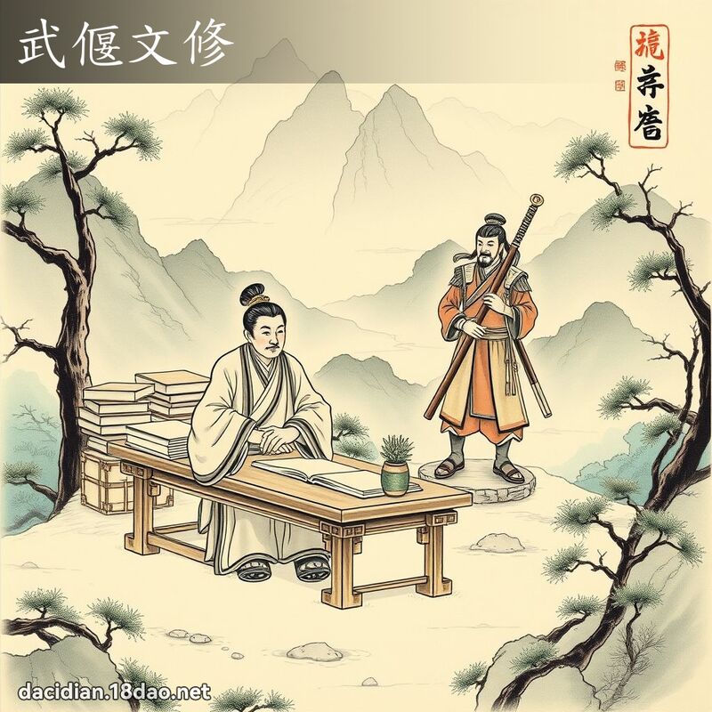 武偃文修 配图