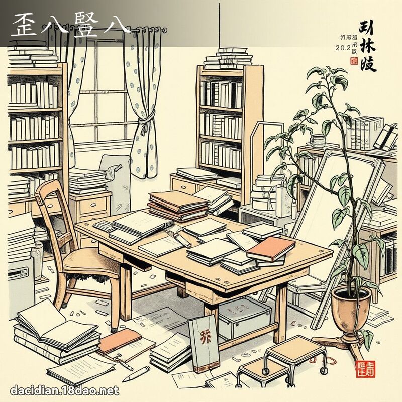 歪八竖八 配图