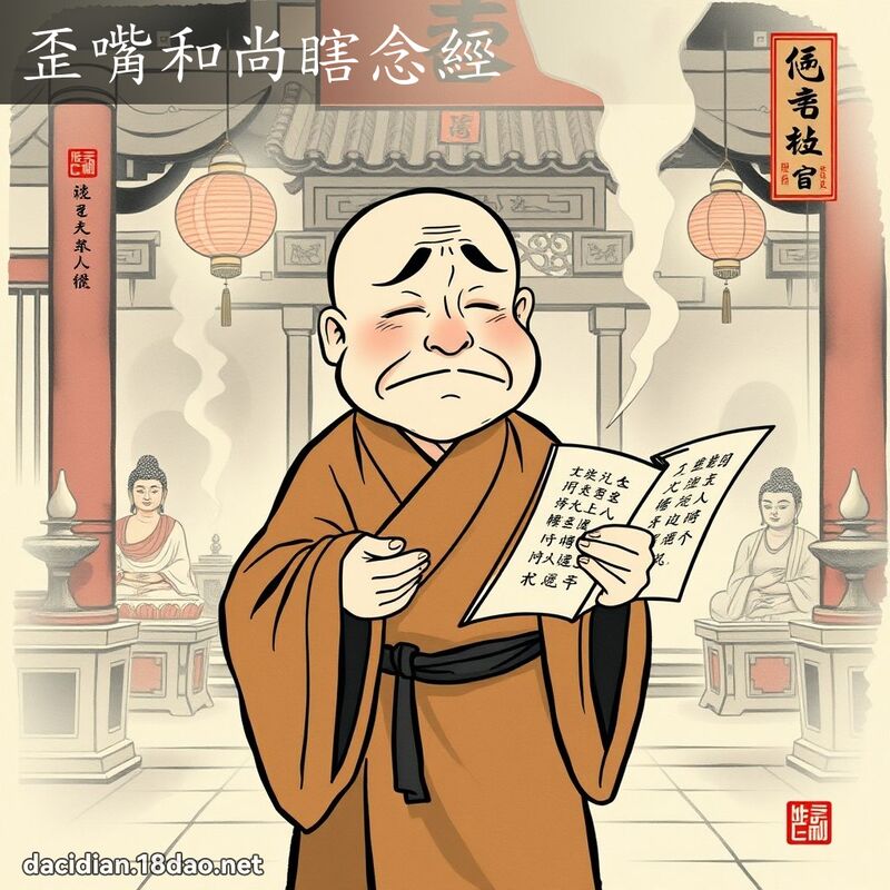 歪嘴和尚瞎念经 配图