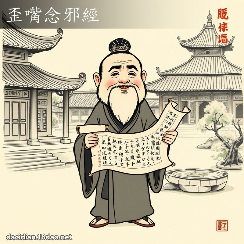 歪嘴念邪经 配图