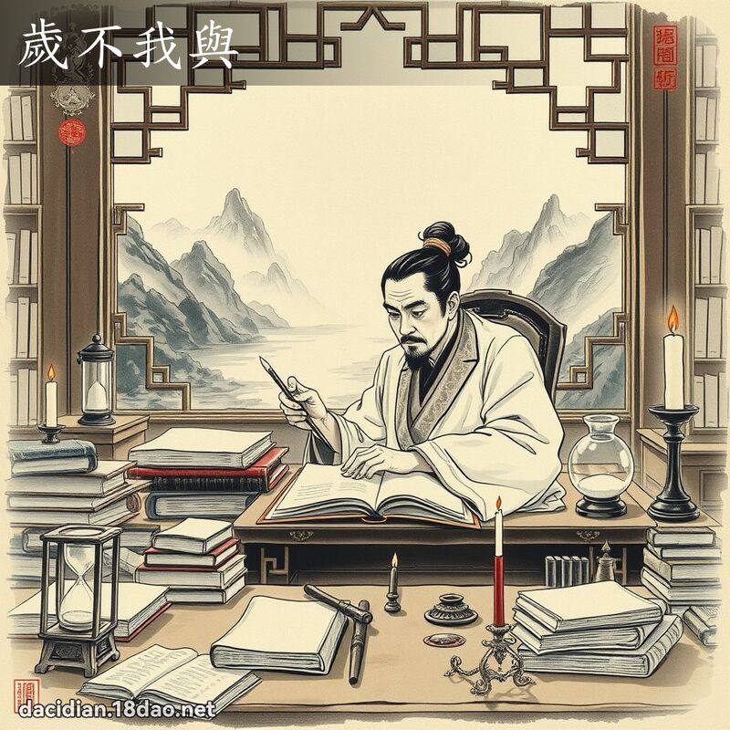 岁不我与 配图