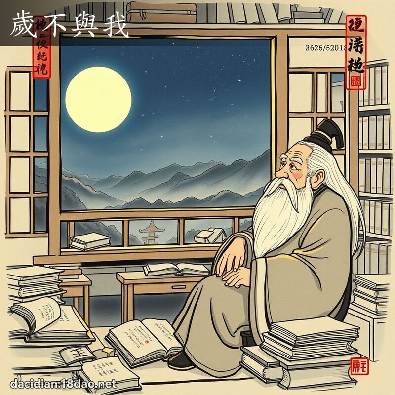 岁不与我 配图