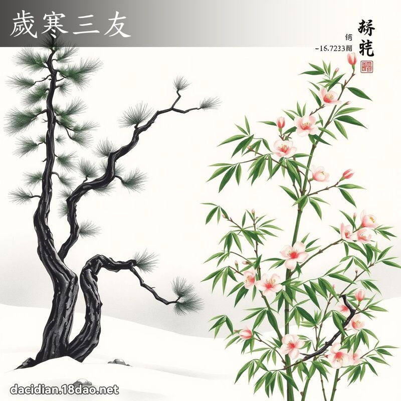 岁寒三友 配图