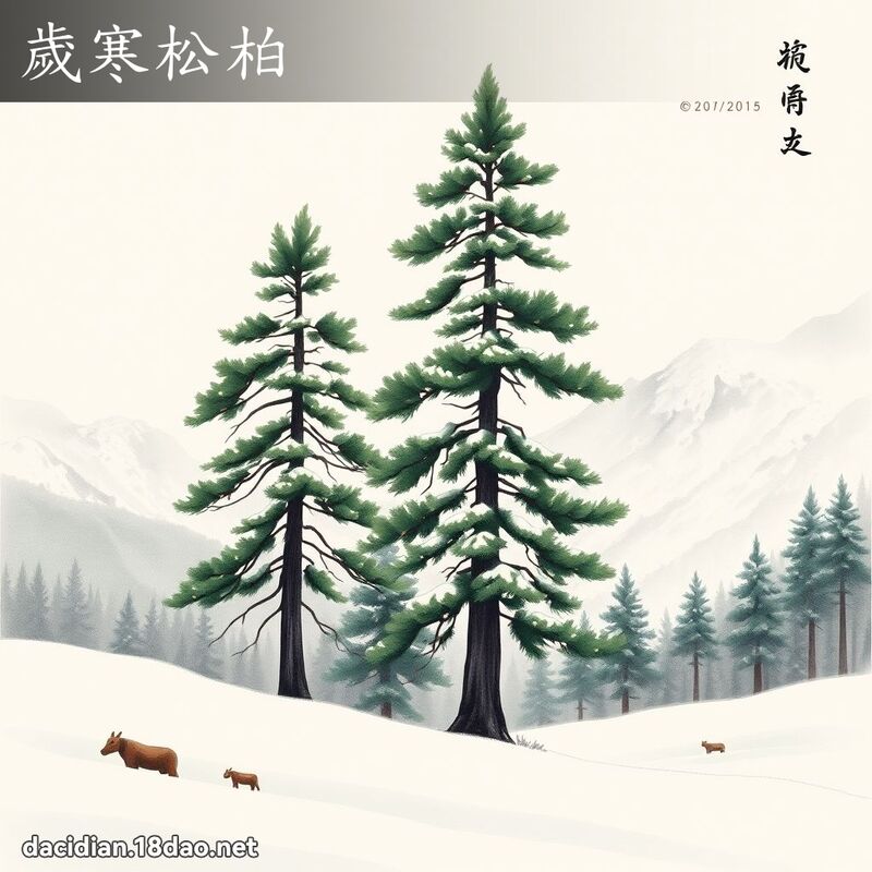 岁寒松柏 配图