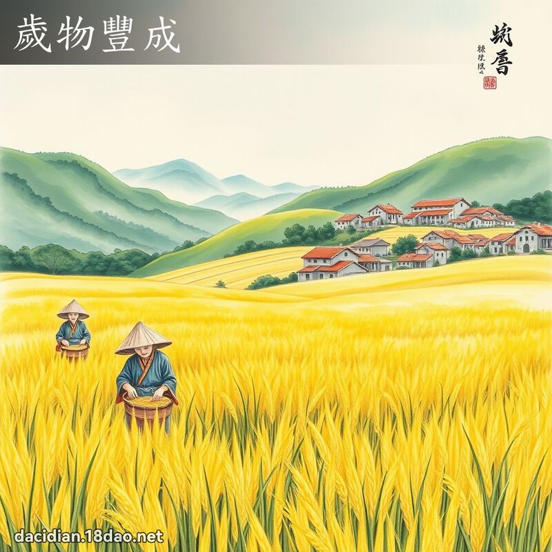 岁物丰成 配图