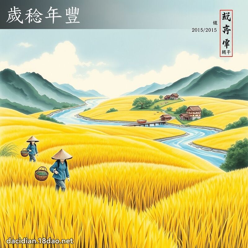 岁稔年丰 配图
