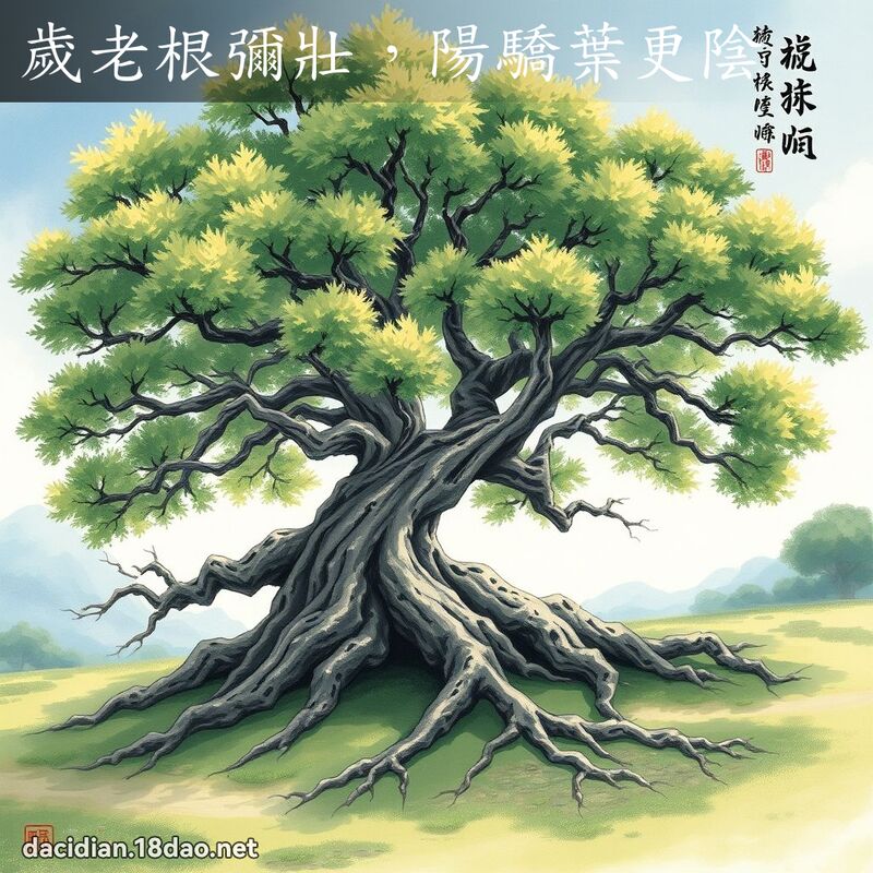 岁老根弥壮,阳骄叶更阴 配图
