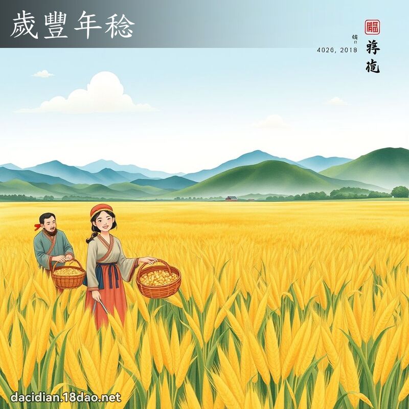 岁丰年稔 配图