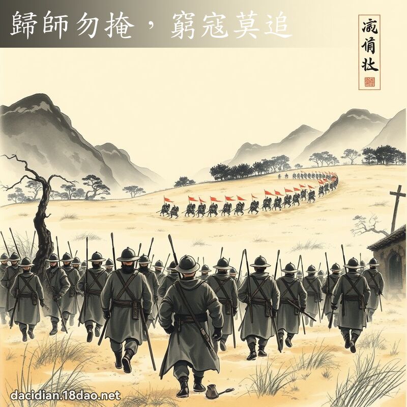 归师勿掩,穷寇莫追 配图