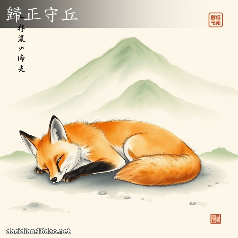 归正守丘 配图