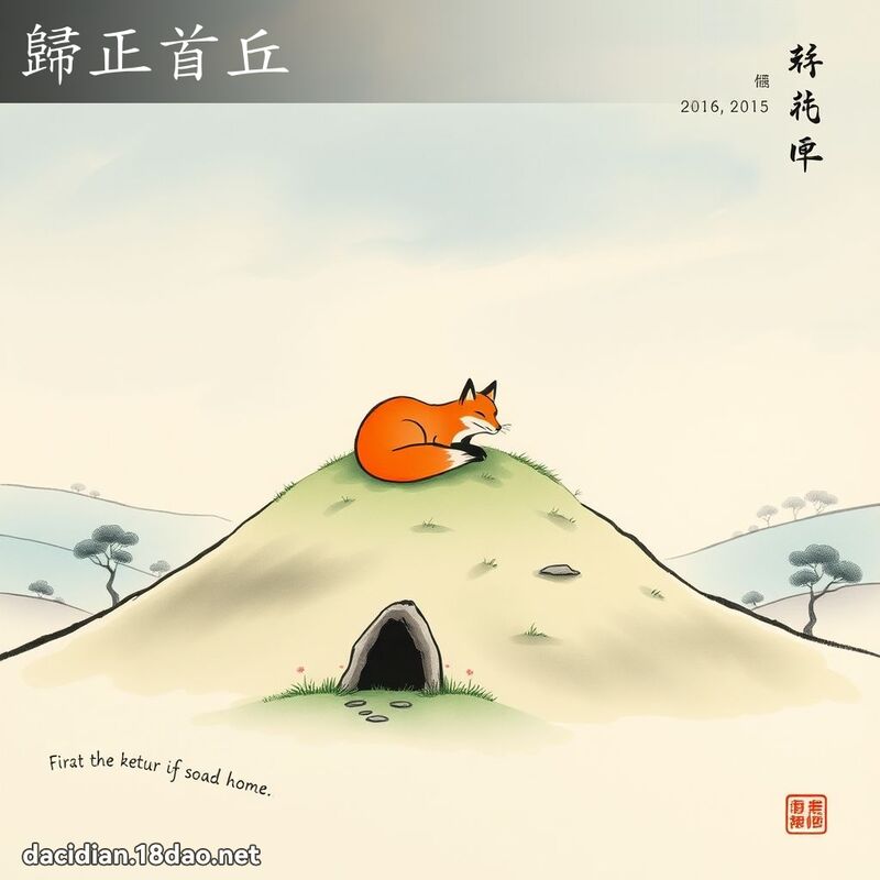 归正首丘 配图
