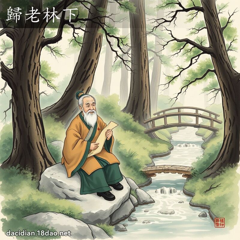归老林下 配图