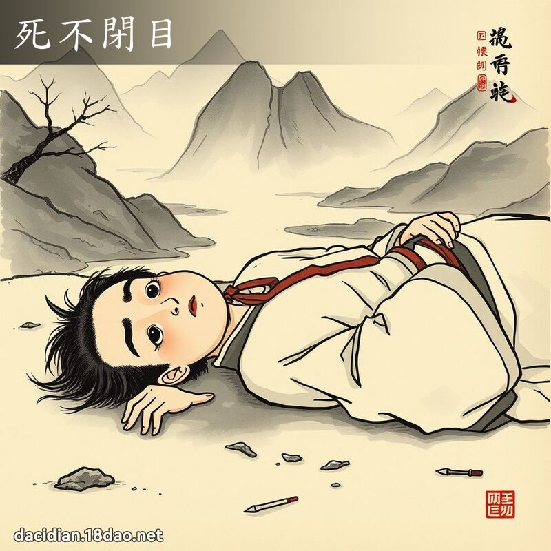 死不闭目 配图