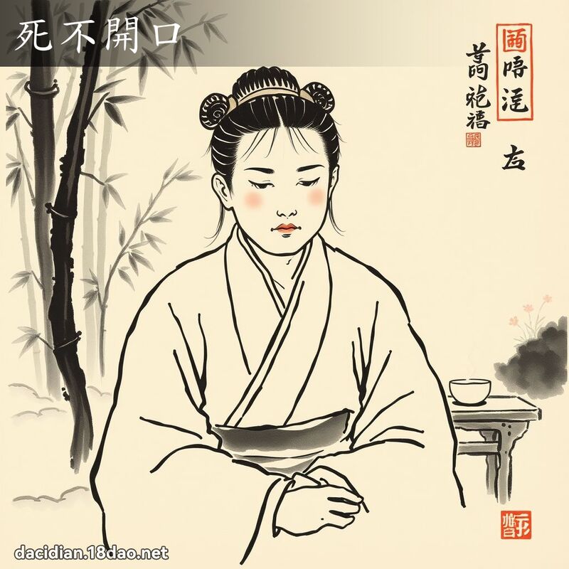 死不开口 配图