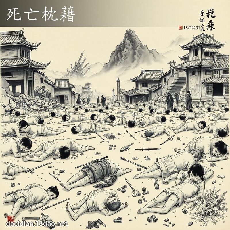 死亡枕藉 配图