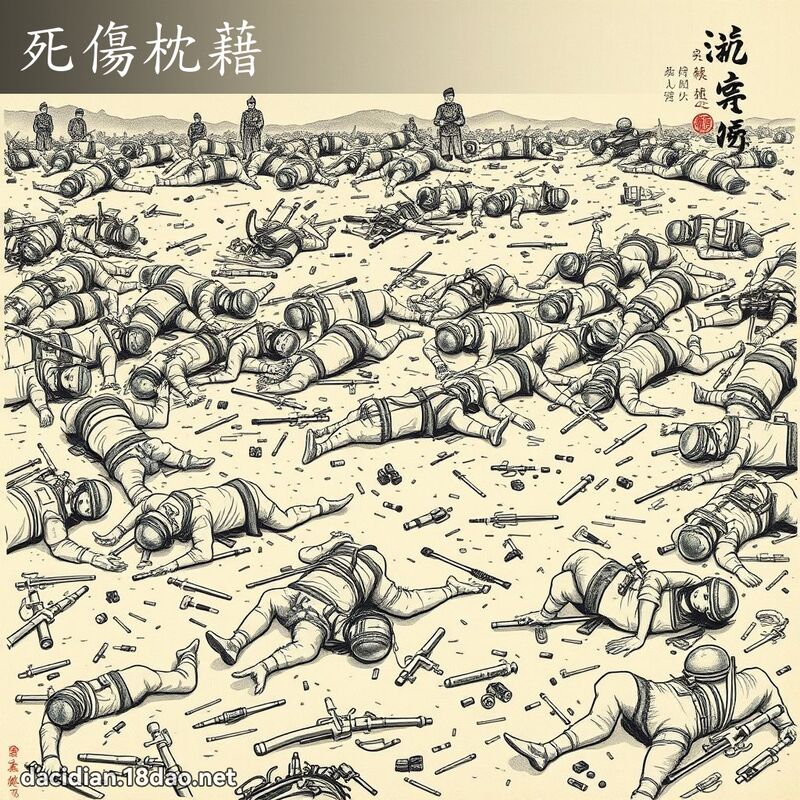 死伤枕藉 配图