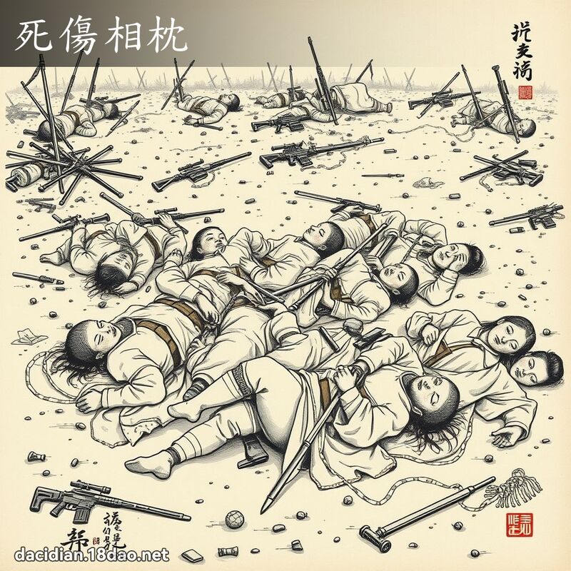 死伤相枕 配图