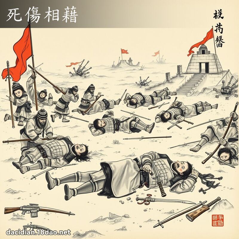 死伤相藉 配图