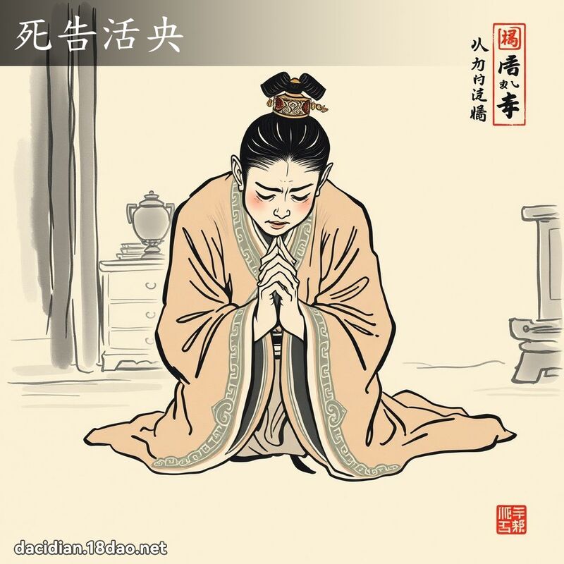 死告活央 配图