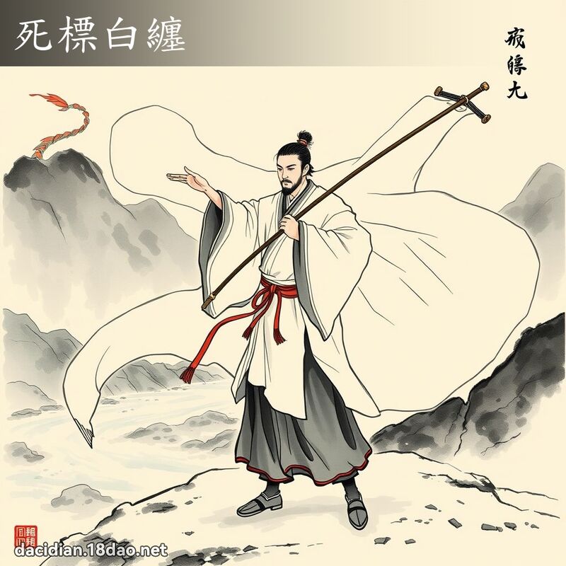 死標白缠 配图