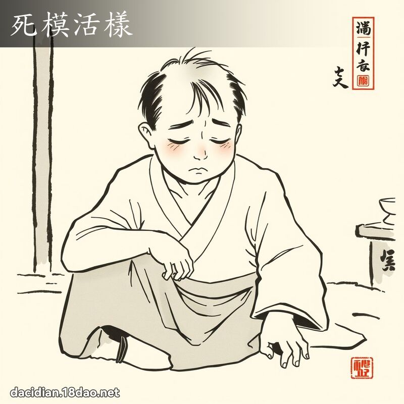 死模活样 配图