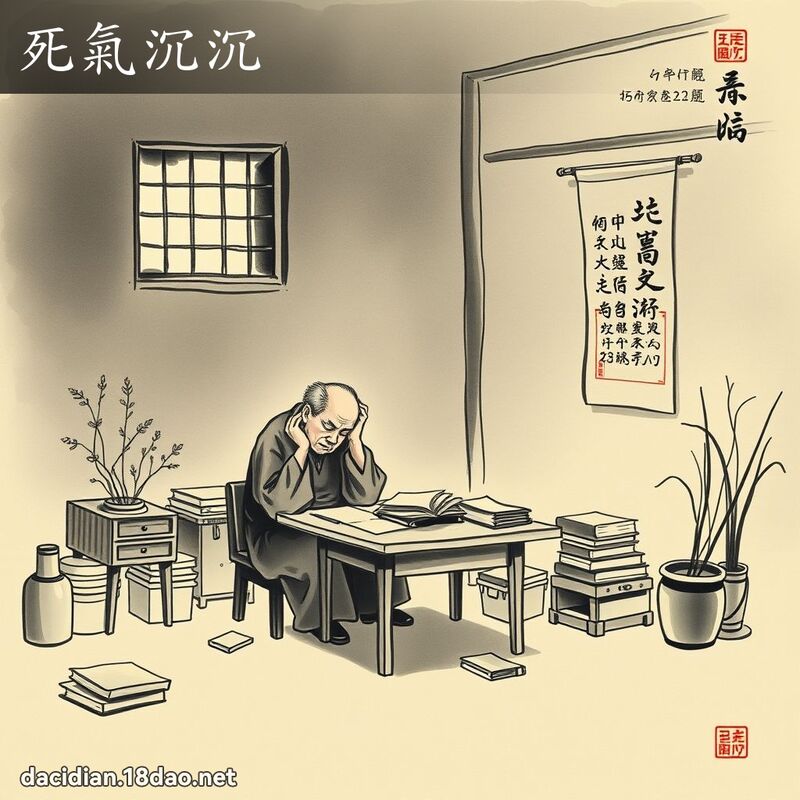 死气沉沉 配图