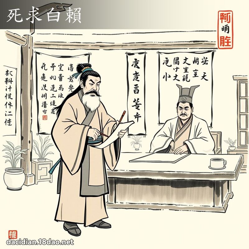 死求白赖 配图