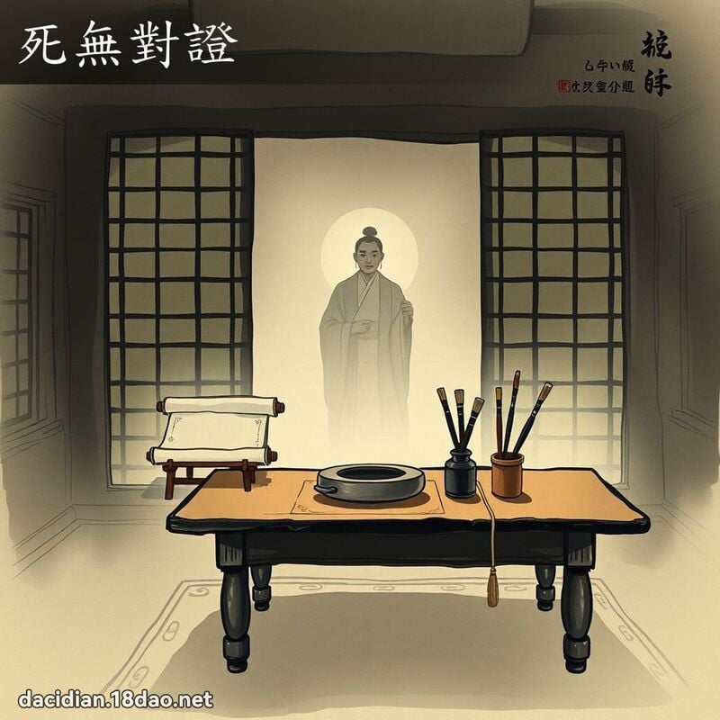 死无对证 配图